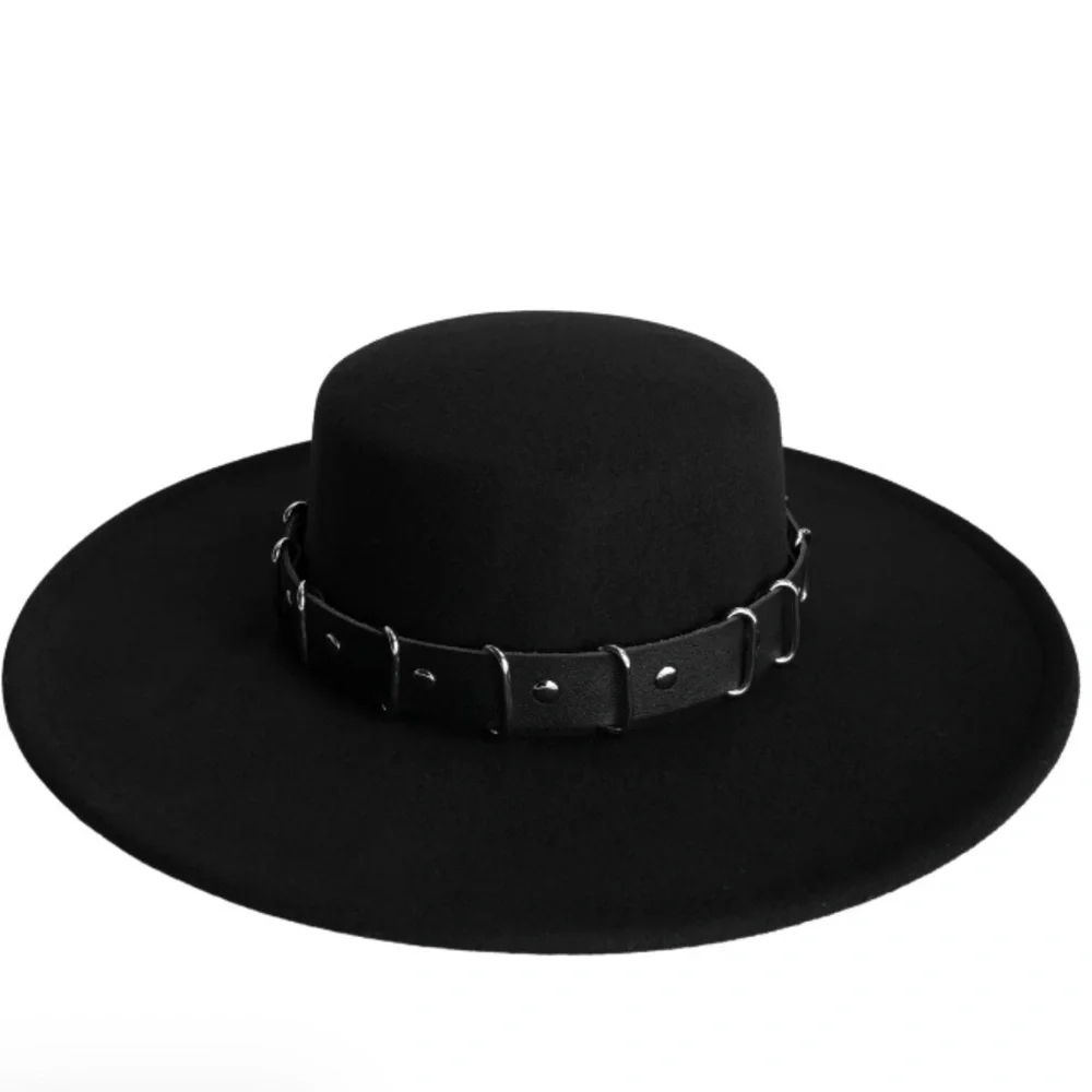 Black Wide-Brim Cheyenne Hat from Foxblood